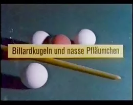 vintage 70s german - Billardkugeln und nasse Pflaeumchen