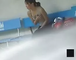 Girl Masturbates in Public