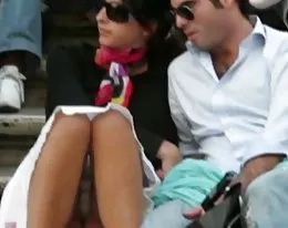 Voyeur 5 babe upskirt at the stairs with boyfriend (MrNo)