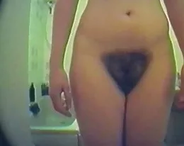 hairy pussy girl caught on hidden cam