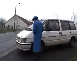 French brunette police officer